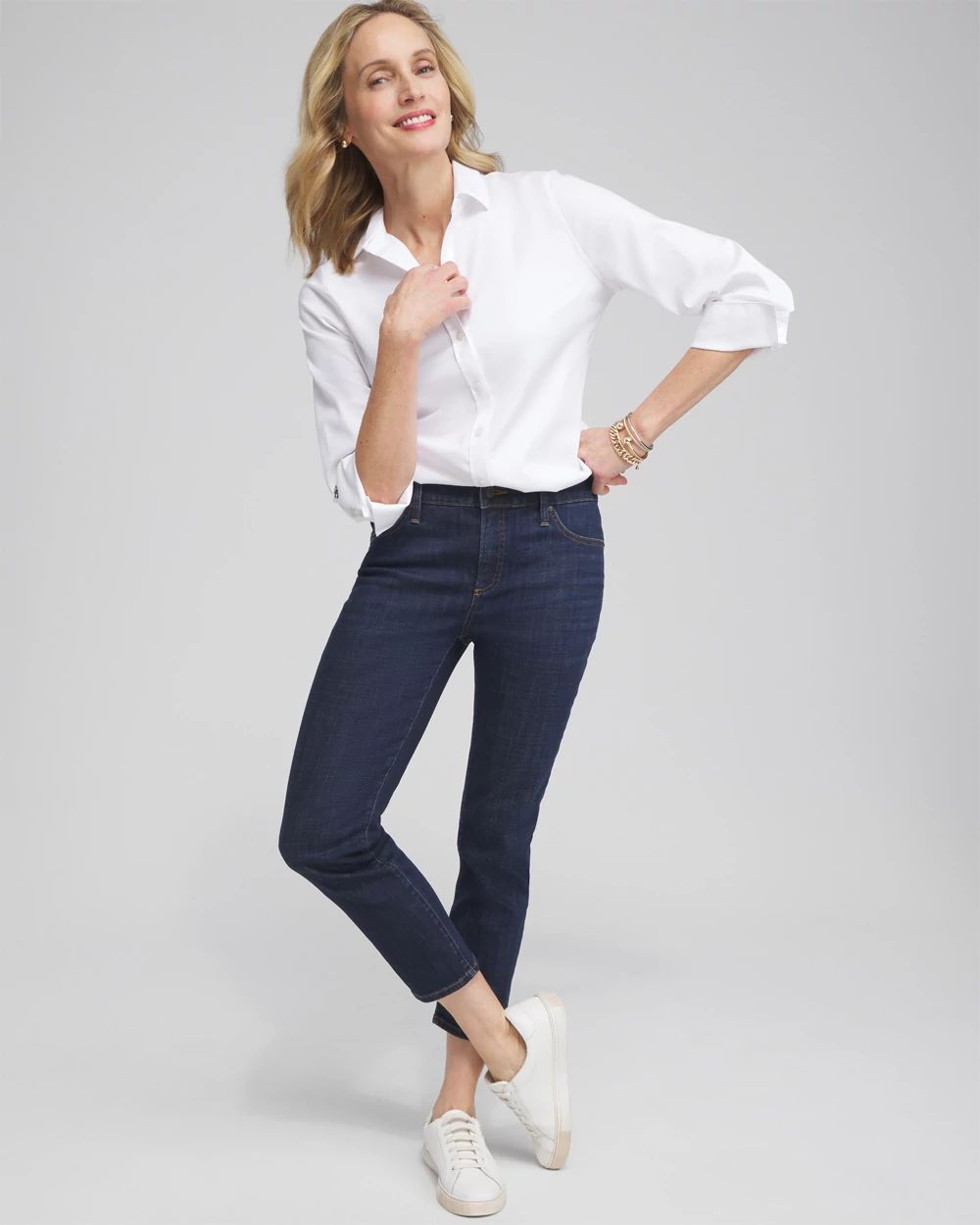 Girlfriend Cropped Jeans
