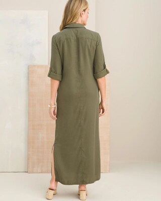 Maxi Pocket Shirt Dress
