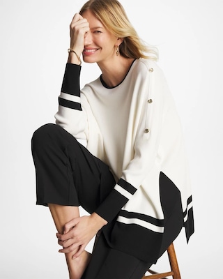 Button Detail Poncho click to view larger image.