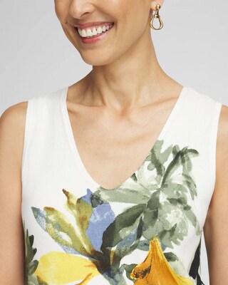 Garden V-neck Sweater Tank click to view larger image.