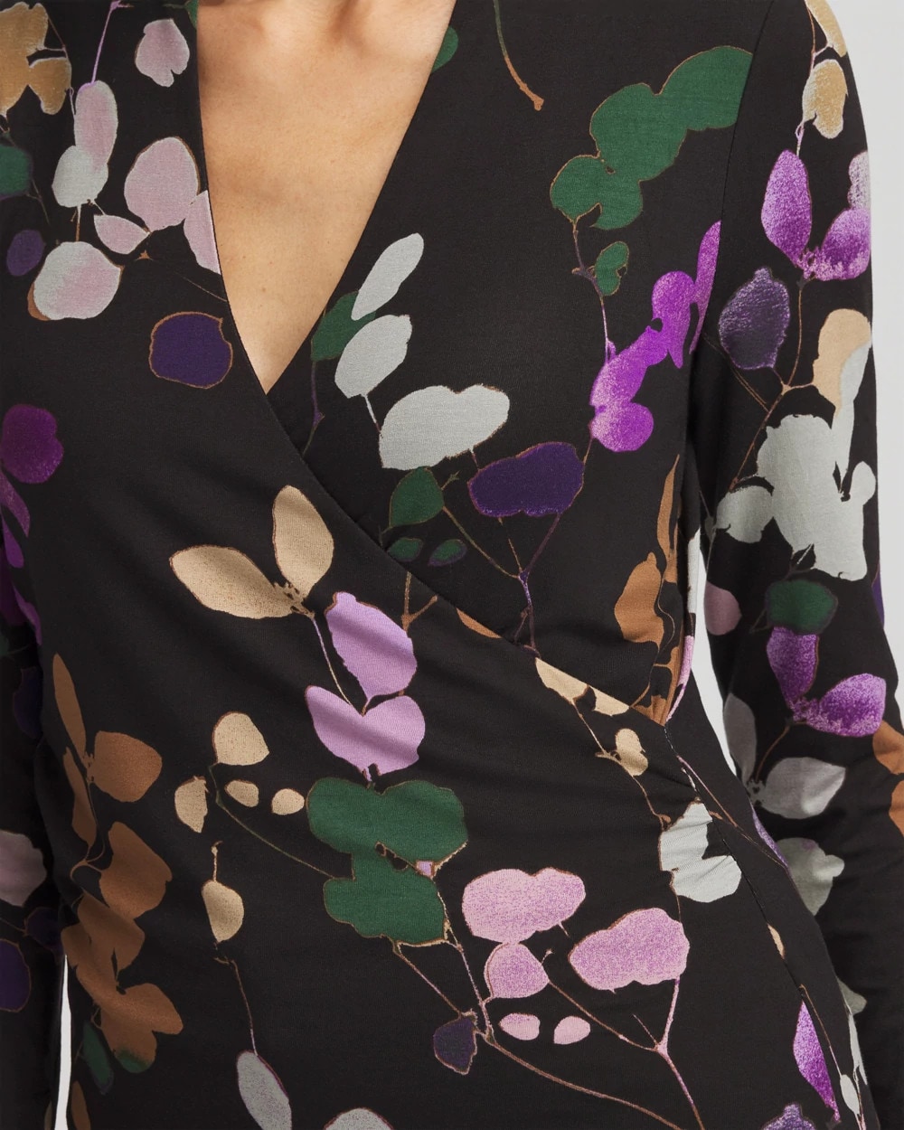 Touch of Cool™ Sprigs Surplice Top