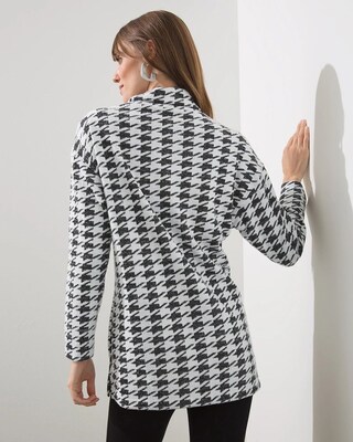 Jacquard Houndstooth Tunic