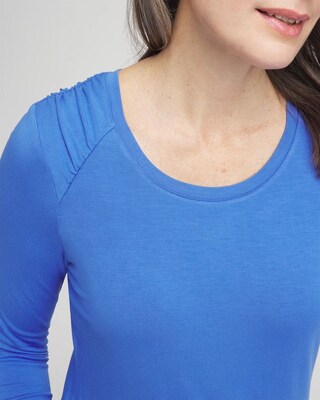 Touch of Cool™ Shirred Shoulder Tee click to view larger image.