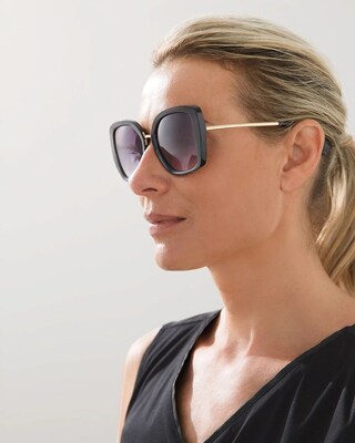 Black and Gold Sunglasses