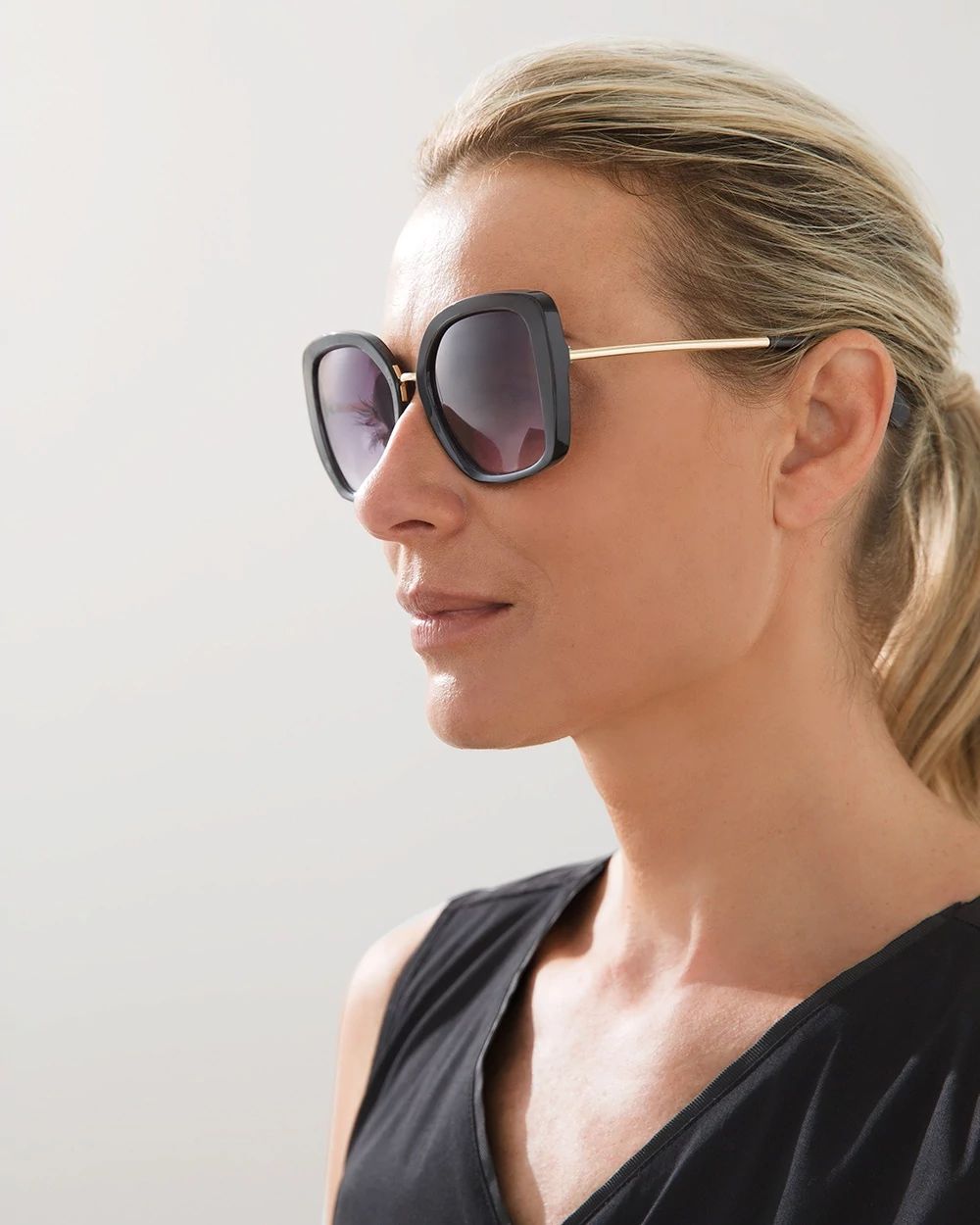 Black and Gold Sunglasses