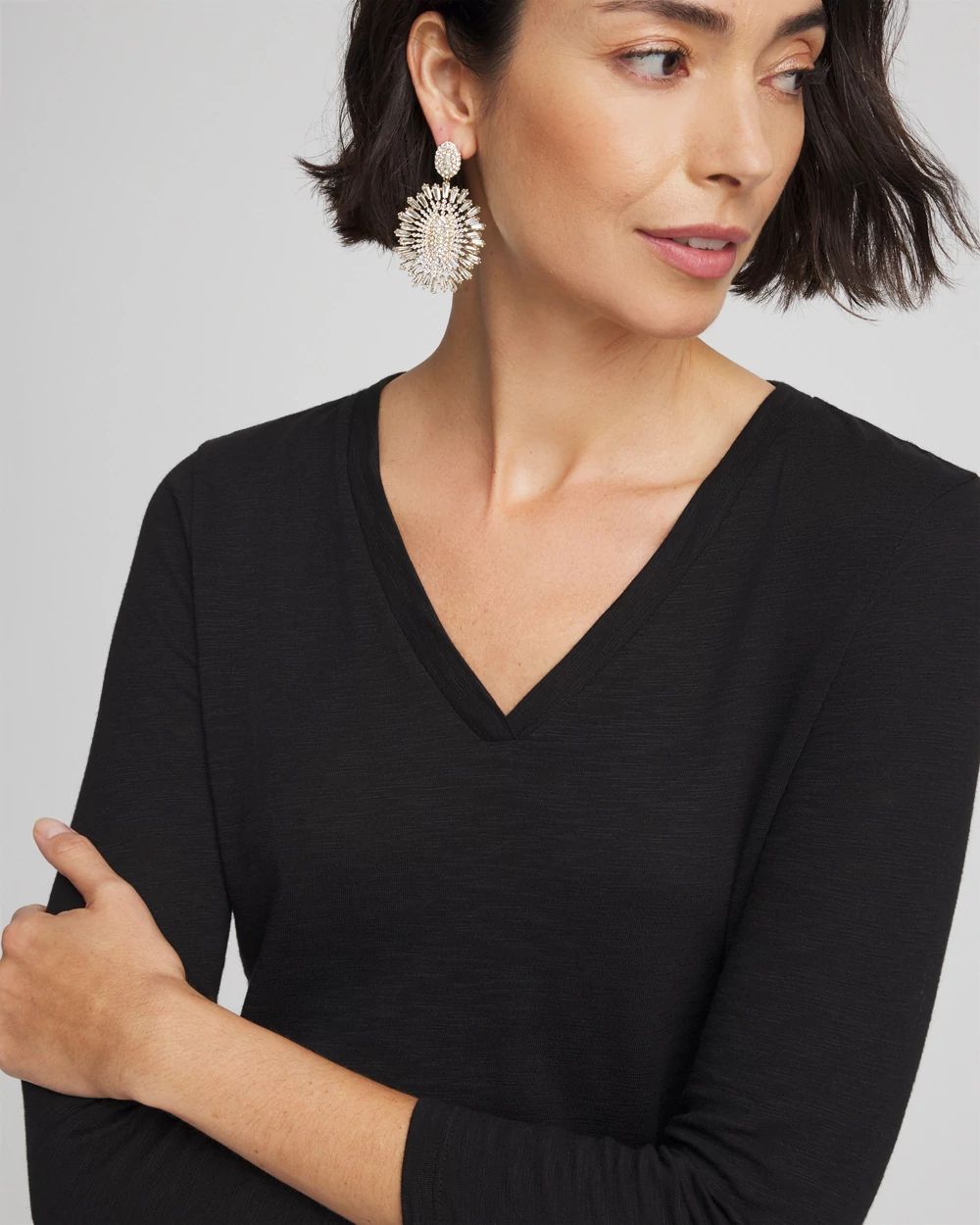 Double-Knit 3/4 Sleeve Tee