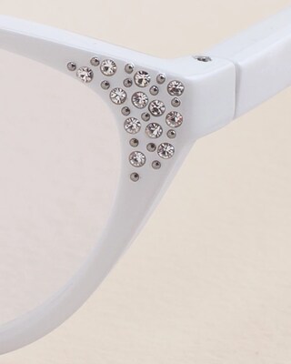 Jeweled Cat-Eye Reading Glasses