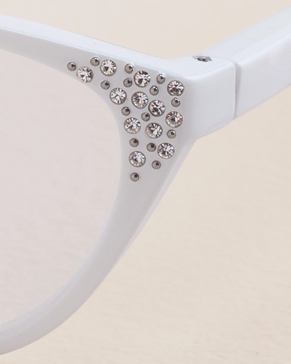 Jeweled Cat-Eye Reading Glasses