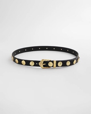 Studded Faux Leather Trouser Belt click to view larger image.