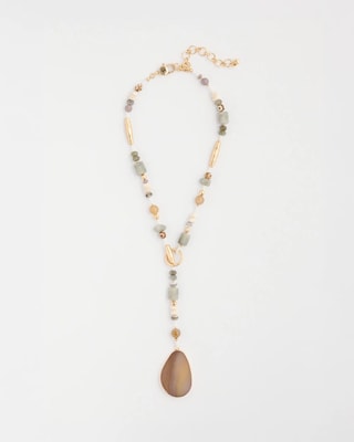 Genuine Stone Y-Necklace