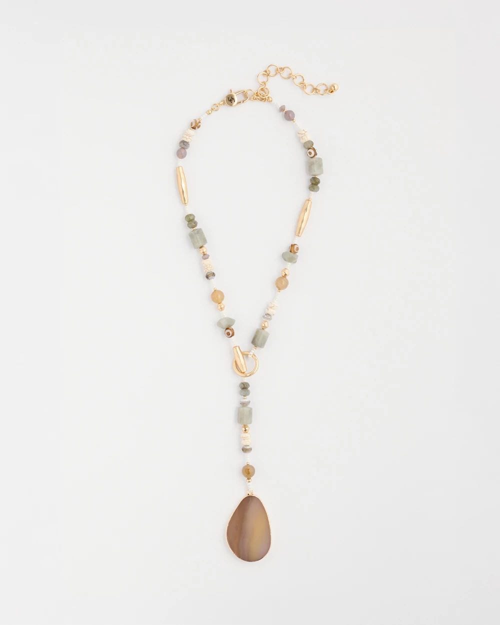 Genuine Stone Y-Necklace
