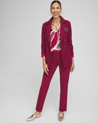 Juliet Ponte Trim Detail Ankle Pants click to view larger image.