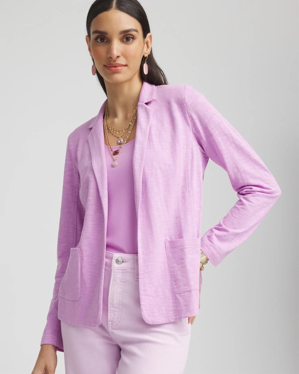Slub Knit Blazer