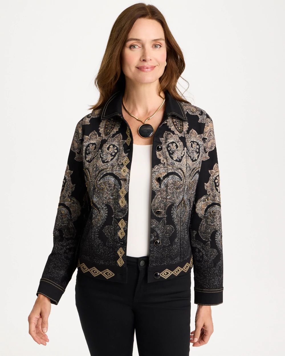 Embellished Artisanal Trucker Jacket