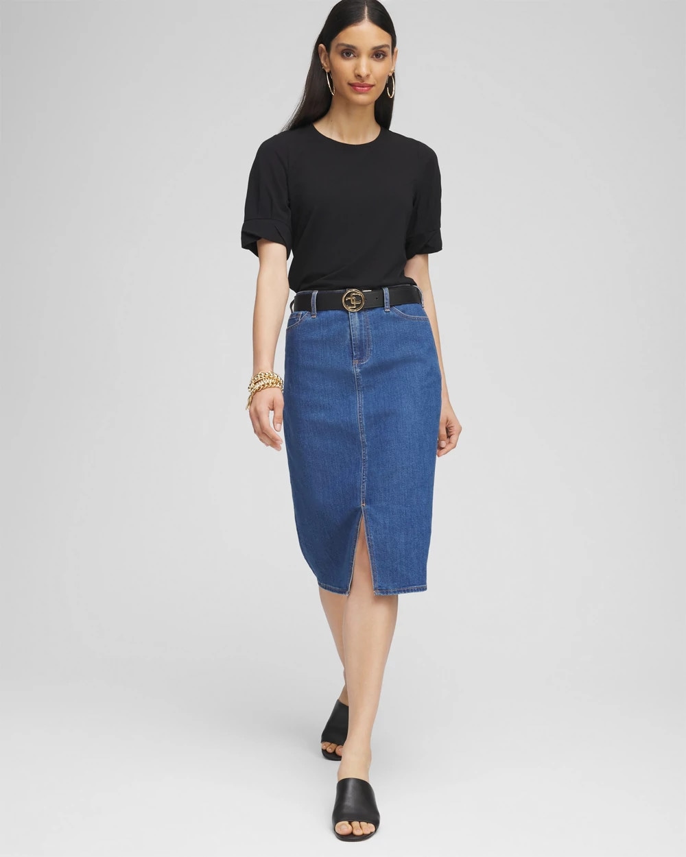 Touch of Cool™ Pleated Roll Cuff Tee