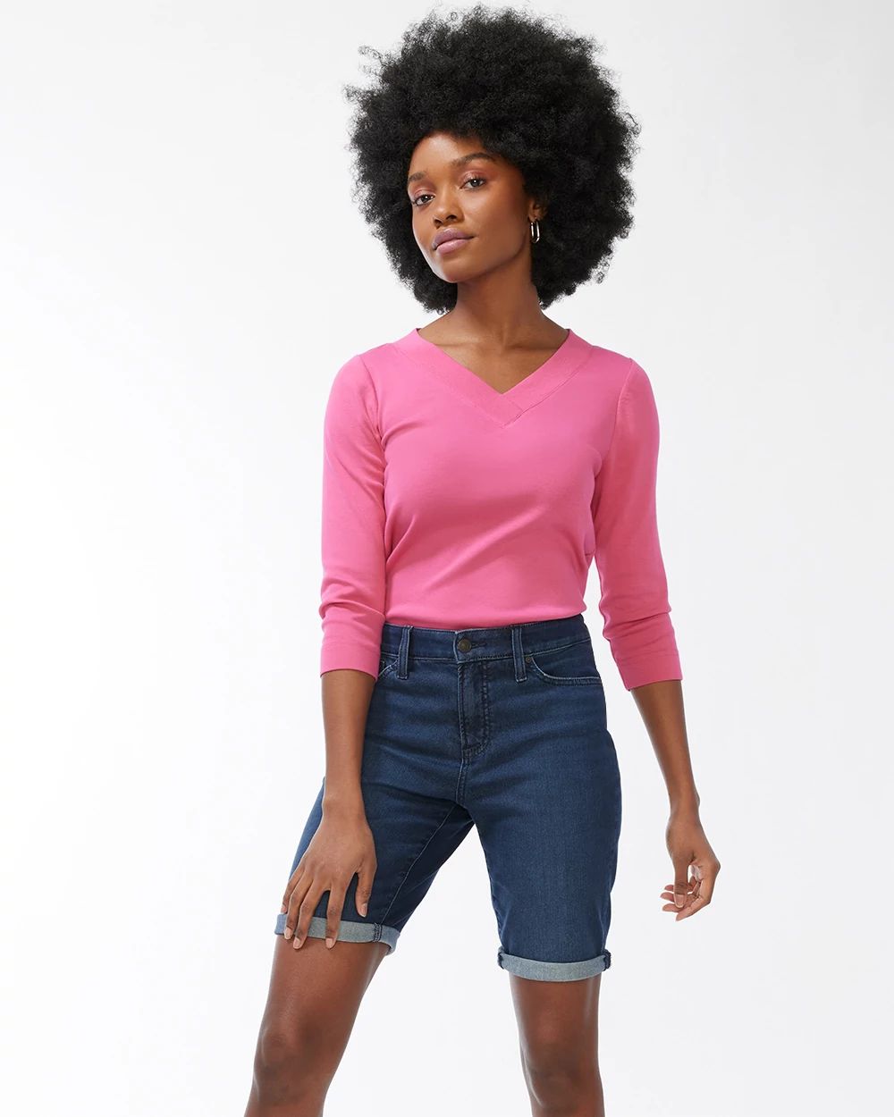 Pima V-Neck Everyday Tee
