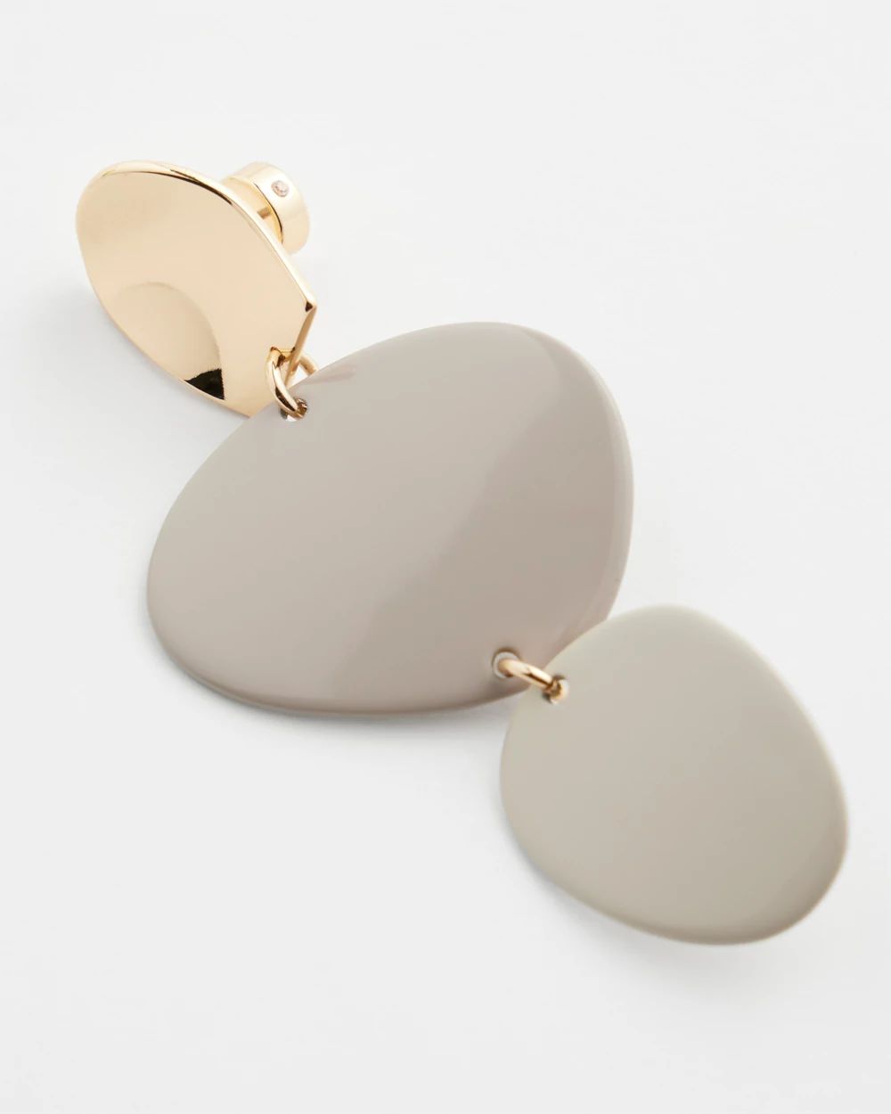 Grey Linear Earrings