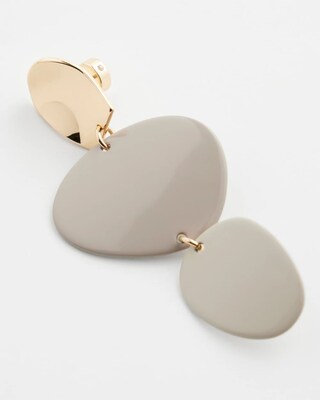 Grey Linear Earrings
