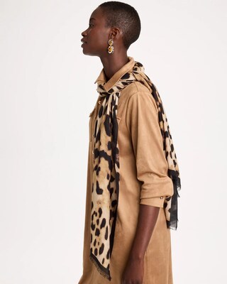 Animal Print Oblong Scarf click to view larger image.