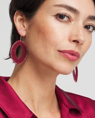 No Droop® Berry Faux Suede Earrings