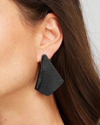 Leather Drop Earrings