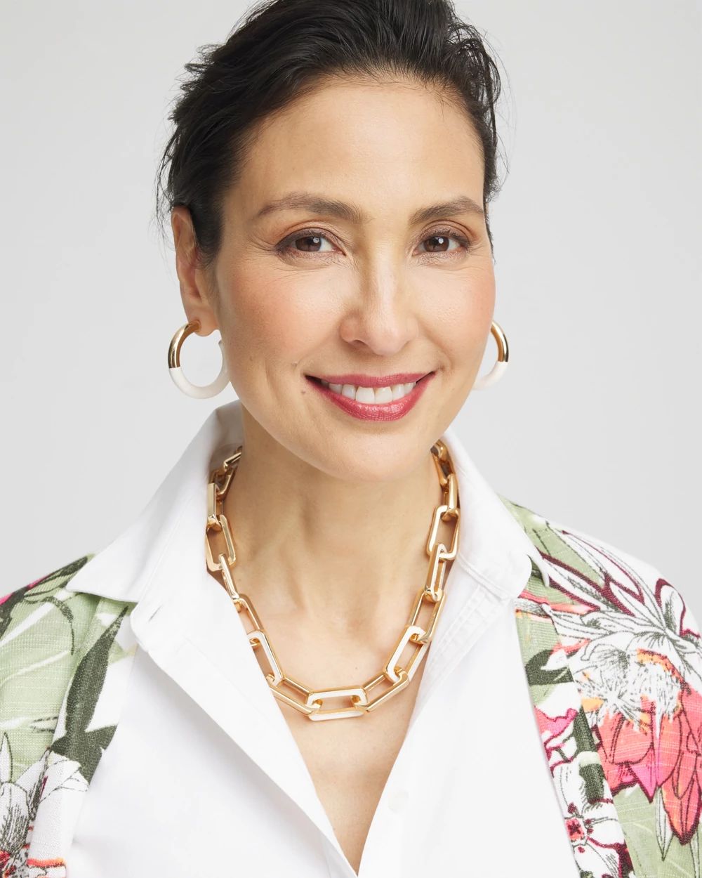 Enamel Chain Necklace