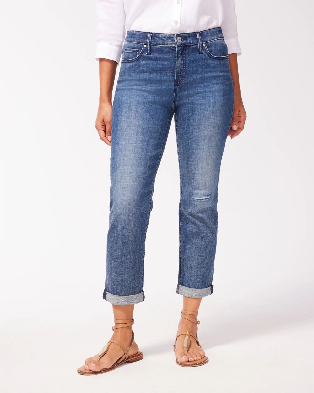 Girlfriend Distressed Crops