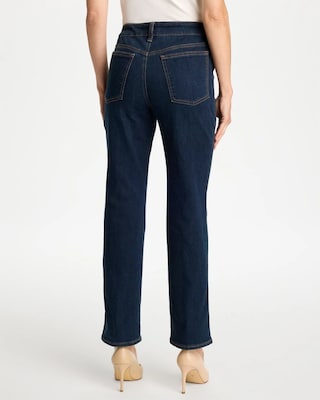 Pull-On Straight Jeans click to view larger image.