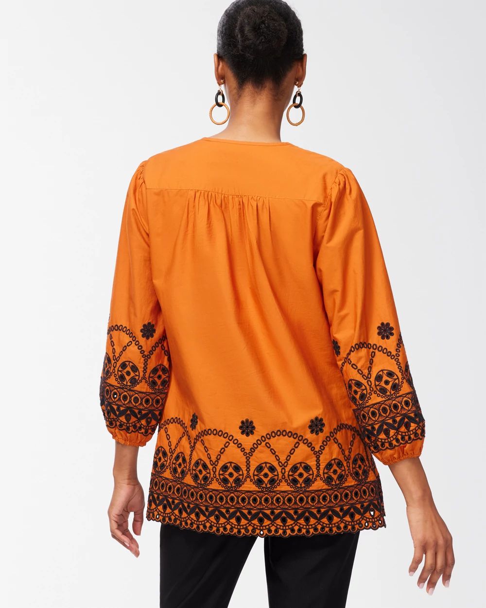 Cutwork Eyelet Blouse