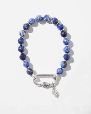 Blue Carabiner Bracelet