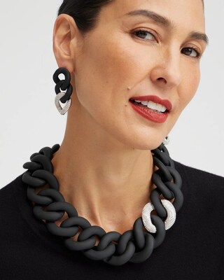 Pavé Detail Bib Necklace