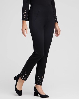 Juliet Grommet Detail Ankle Pants