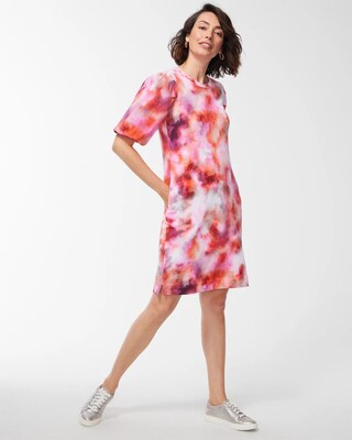 Zenergy French Terry Tie Dye Blouson Dress