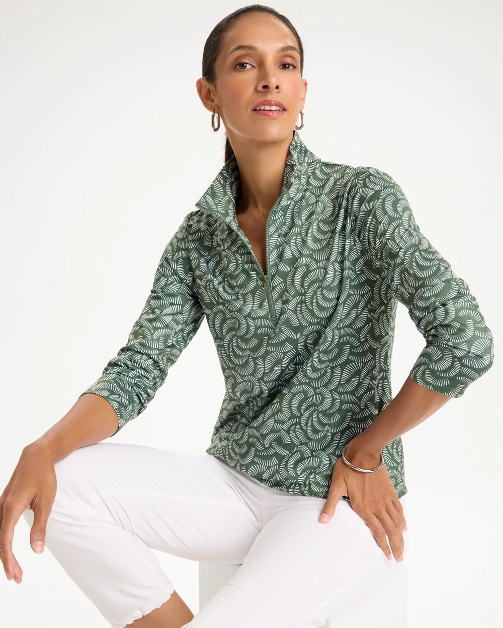 Zenergy® UPF Printed Half Zip