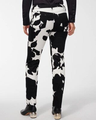 Girlfriend Petite Floral Ankle Jeans click to view larger image.
