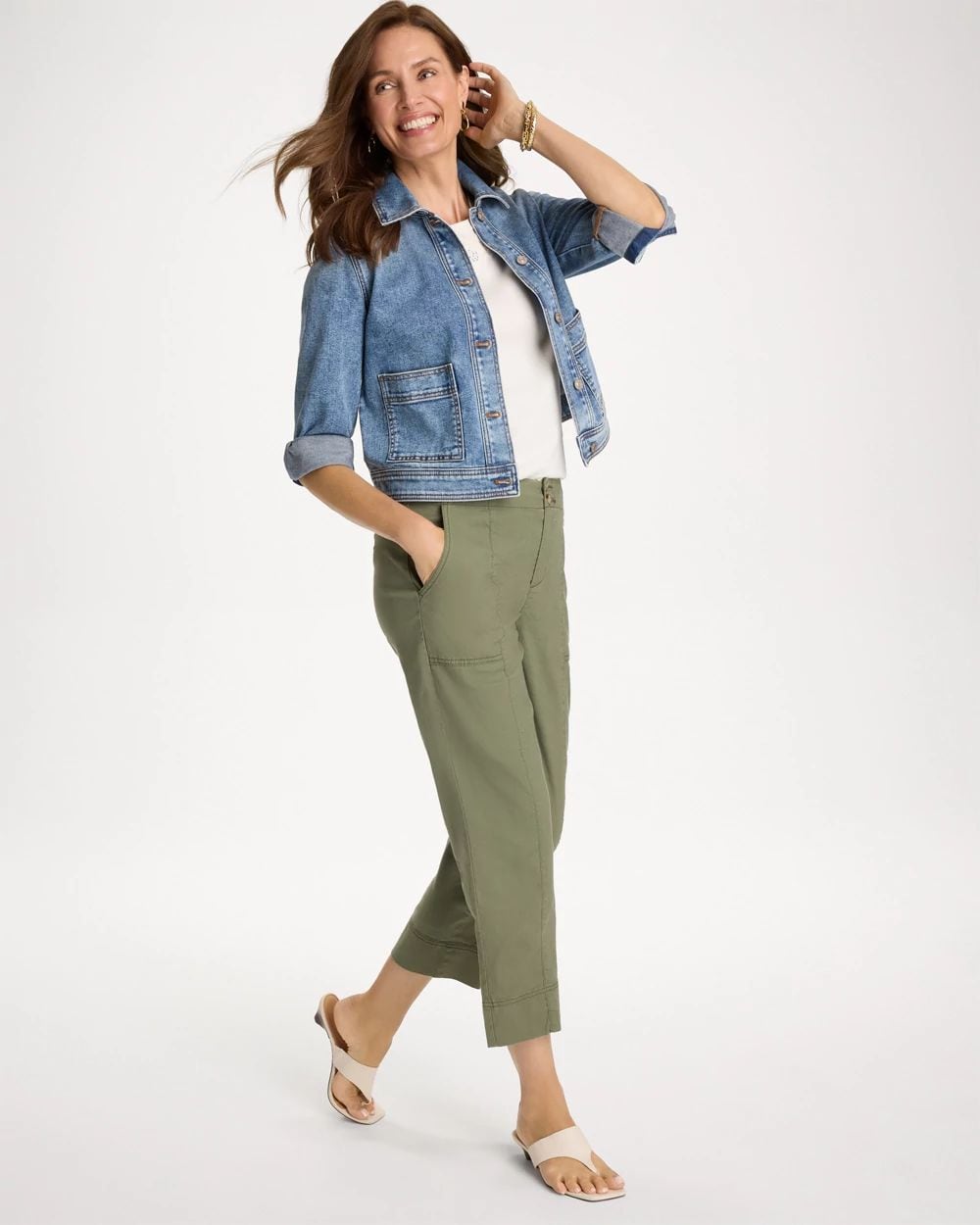 Relaxed Linen Crop Pant