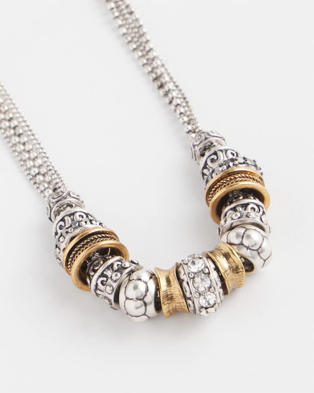 Mixed Metal Accents Necklace