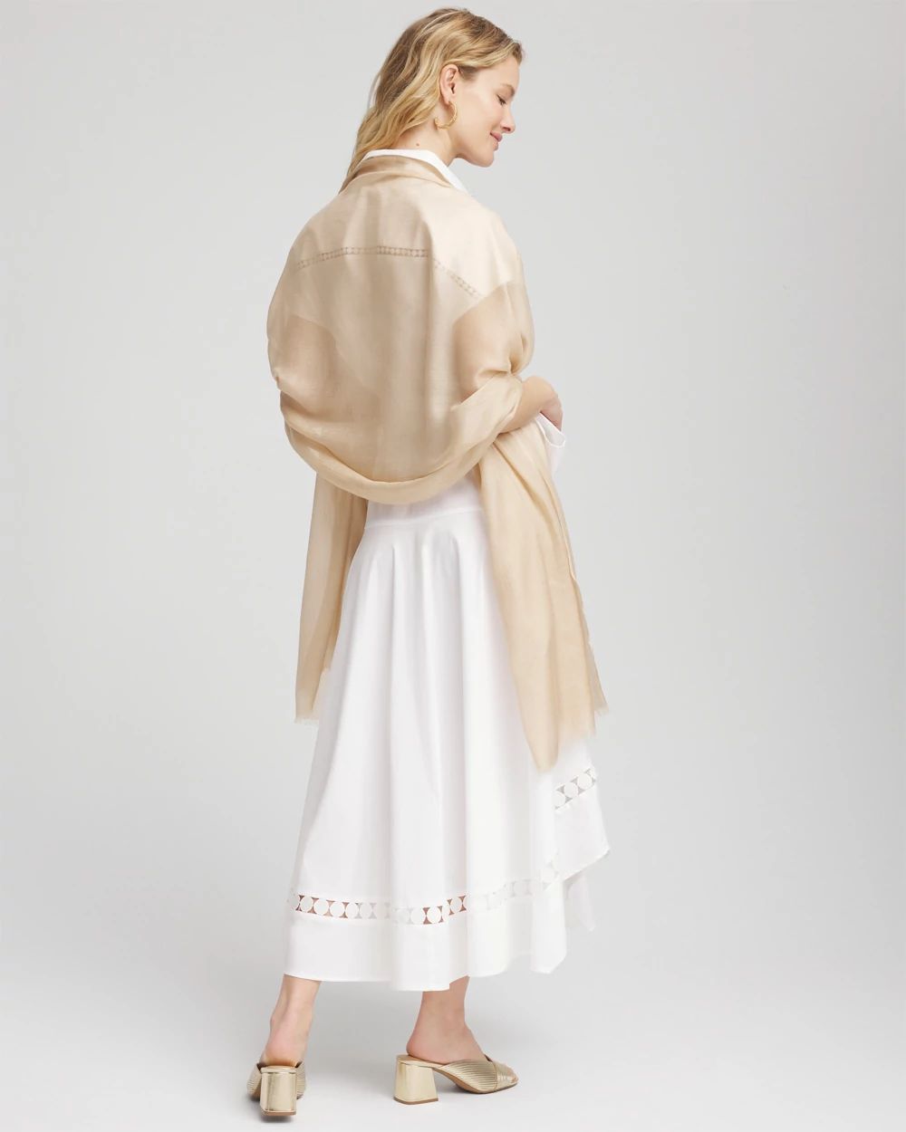 Lightweight Cashmere-Blend Wrap