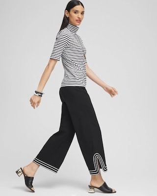 Juliet Artisanal Wide Leg Cropped Pants click to view larger image.