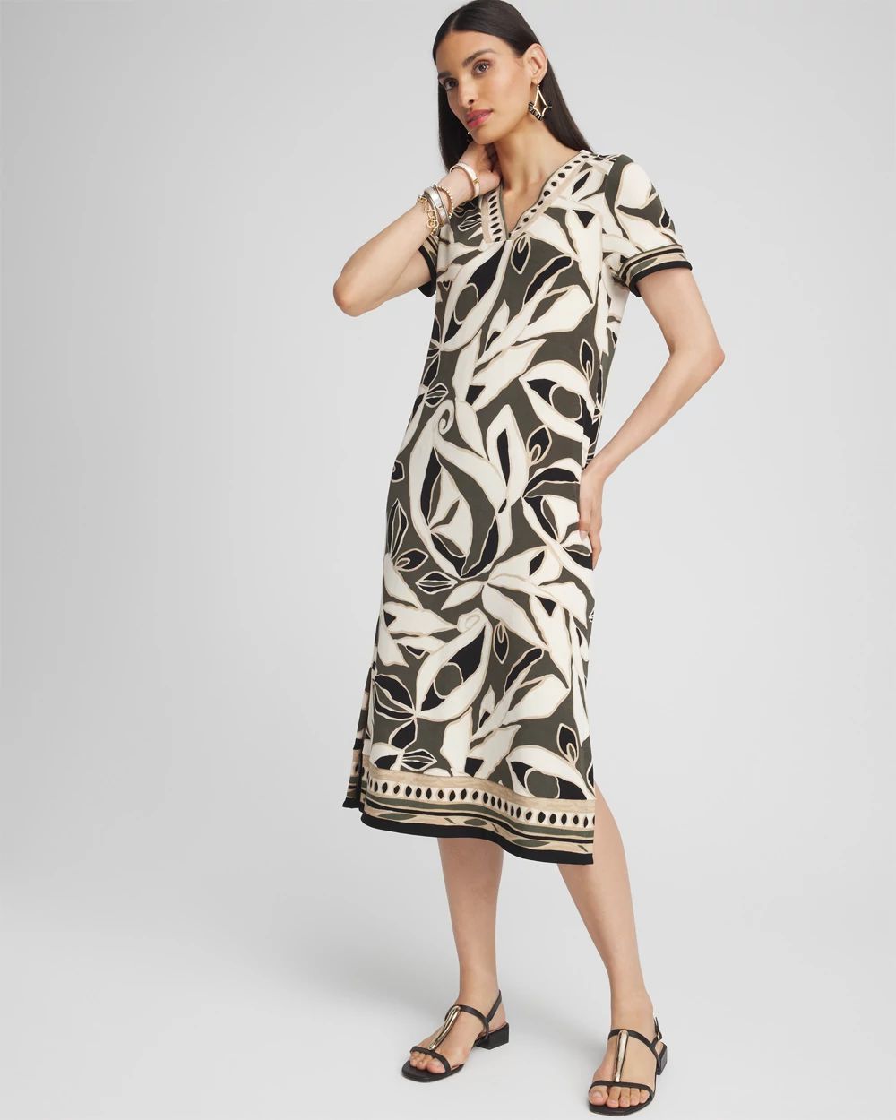 Travelers™ Paisley Border Print Dress