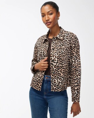 Leopard Denim Jacket
