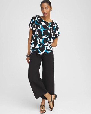 Touch of Cool™ Abstract Banded Hem Top click to view larger image.