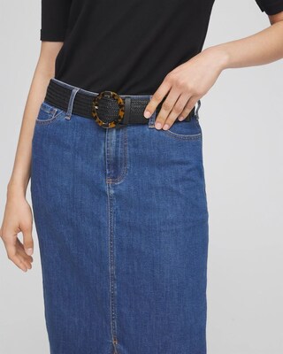 Faux Tort Stretch Belt