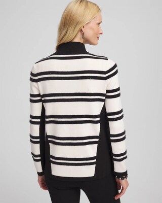 Zenergy® Luxe Cashmere Blend Striped Cardigan