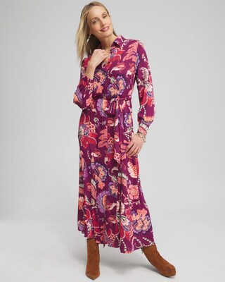 Floral Shirt Dress