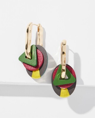 Leather Drop Earrings