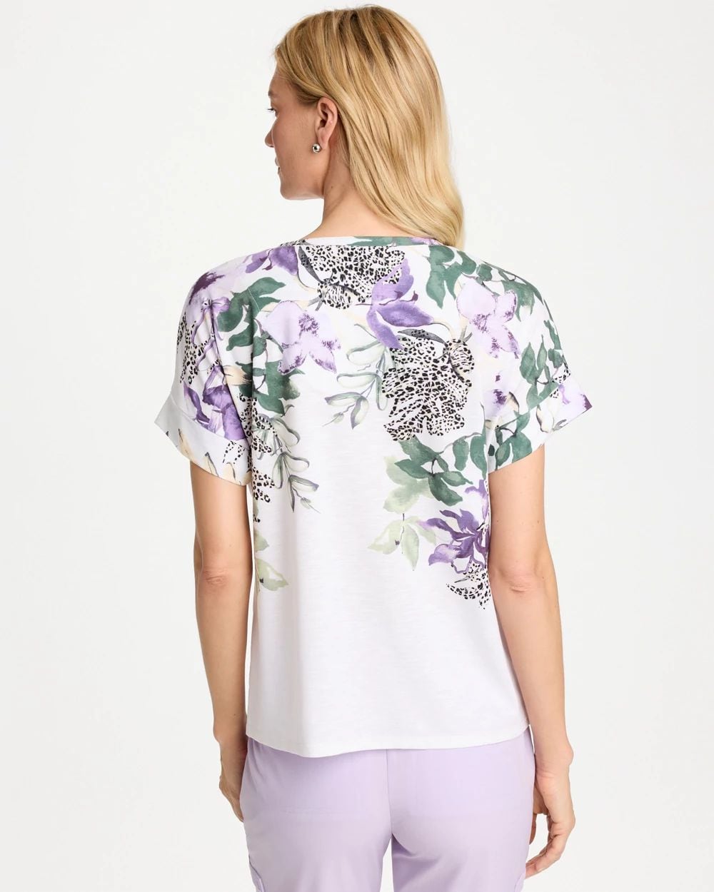 Zenergy® Placed Print Drop Shoulder Tee click to view larger image.