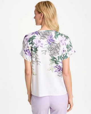 Zenergy® Placed Print Drop Shoulder Tee click to view larger image.