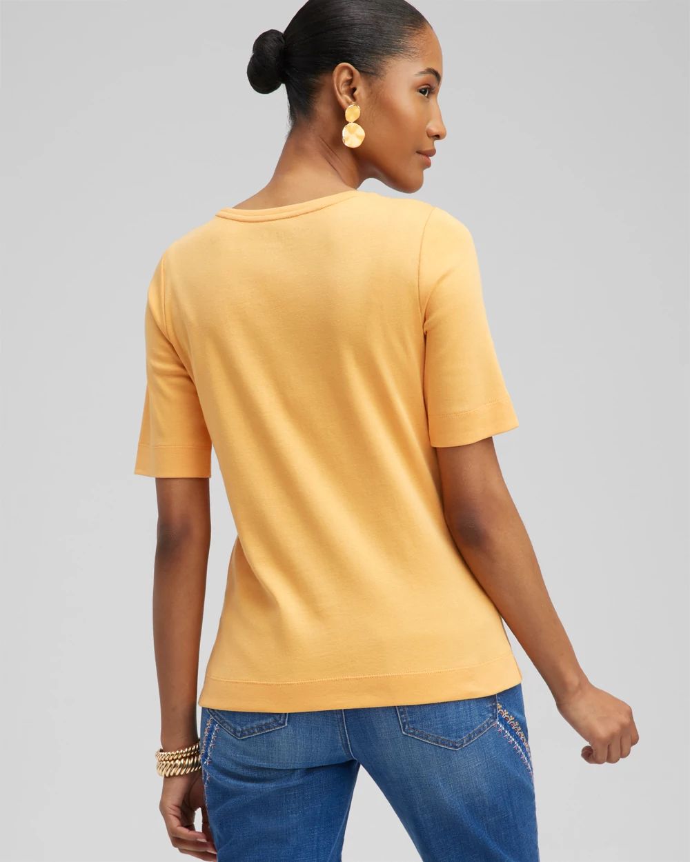 Everyday Elbow Sleeve Tee click to view larger image.