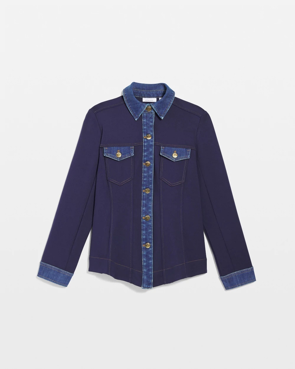 Slim-Fit Ponte Shacket